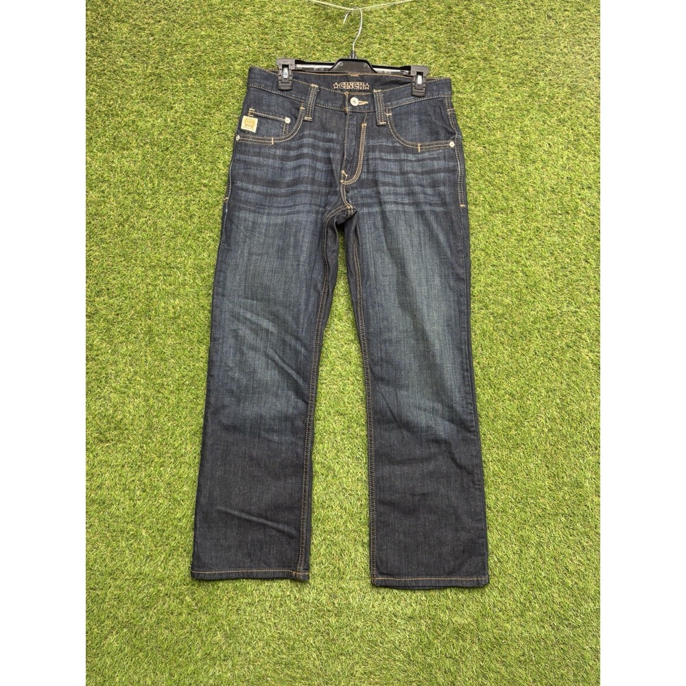 Cinch Carter Jeans Mens 30x30 Blue 2.0 Relaxed Straight Denim Dark Wash Western